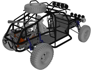 Dune Buggy 3D Model