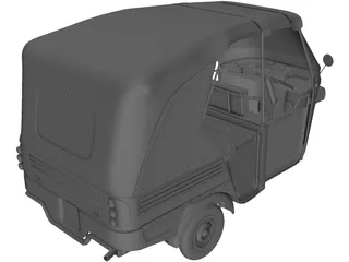 Piaggio Ape Calessino 3D Model