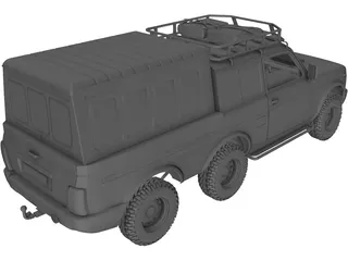 Lada Niva Urban 6x6 3D Model