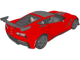 Chevrolet Corvette ZR-1 (2019) 3D Model