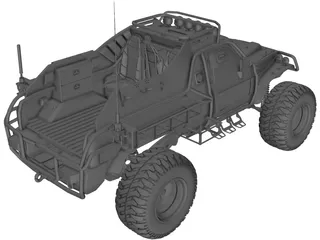 Armored Trophy Truck 3D Model