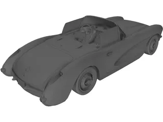 Chevrolet Corvette C1 (1957) 3D Model