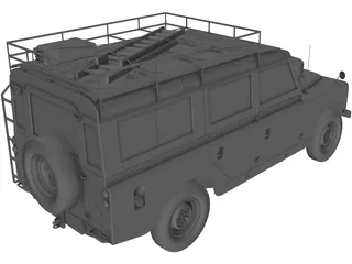 Land Rover Series IIa Station Wagon (1967) 3D Model