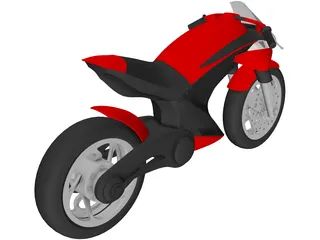 Futuristic Motorcycle 3D Model