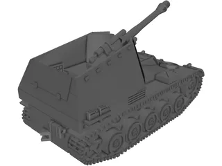 SdKfz 184 Wespe SPG 3D Model