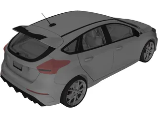 Ford Focus (2016) 3D Model