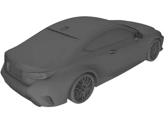 Lexus RC350 Coupe (2015) 3D Model