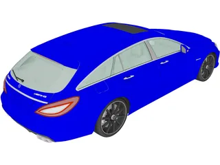 Mercedes-Benz CLS 63 AMG Wagon (2018) 3D Model