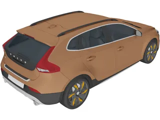 Volvo V40 Cross Country (2013) 3D Model