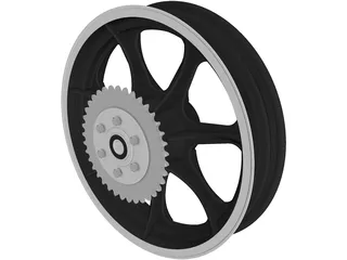 Merrelli Rear Wheel 3D Model