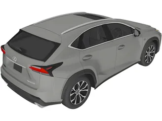 Lexus NX200t (2015) 3D Model