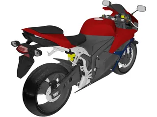 Honda CBR 600RR (2009) 3D Model