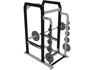 Squat Rack 3D Model