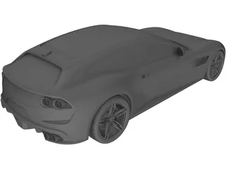 Ferrari GTC4 Lusso (2017) 3D Model