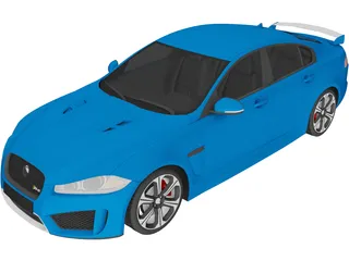 Jaguar XFR S (2014) 3D Model