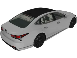 Lexus LS 500 (2018) 3D Model