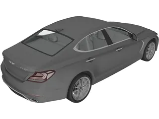 Genesis G70 (2018) 3D Model