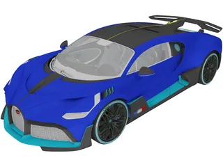 Bugatti Divo (2019) 3D Model