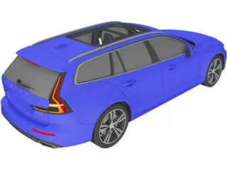 Volvo V60 Wagon (2017) 3D Model