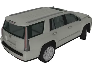 Cadillac Escalade ESV Platinum (2015) 3D Model