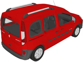 Renault Kangoo Passenger (2014) 3D Model