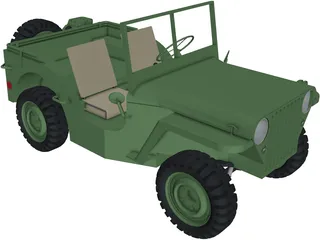 Jeep Willys 3D Model