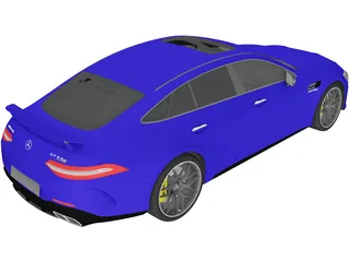 Mercedes-AMG GT 63 S 4MATIC+ 4-Door Coupe (2019) 3D Model