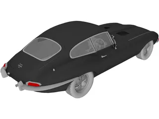 Jaguar E-Type (1963) 3D Model