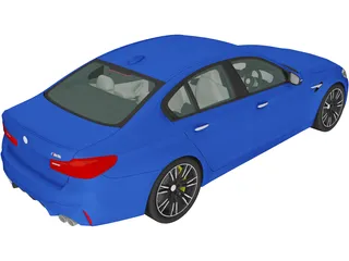 BMW M5 (2018) 3D Model