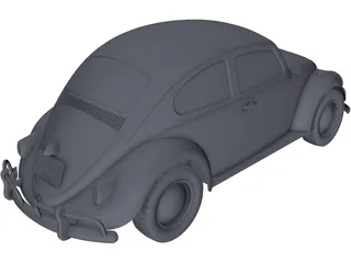 Volkswagen Beetle (1963) 3D Model