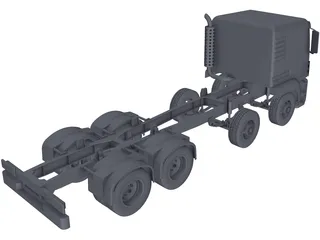 MAN TGS Truck 8x4 3D Model