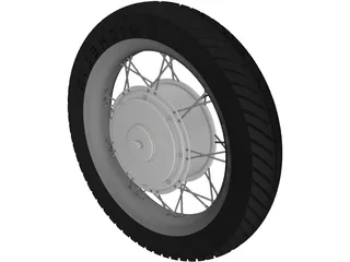 Motor Hub 18in Wheel 5kW 3D Model