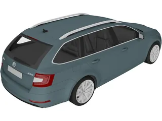 Skoda Octavia Combi (2017) 3D Model