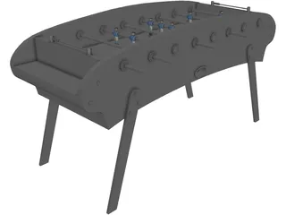 Table Football 3D Model