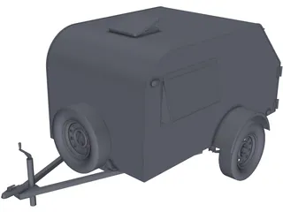 Teardrop Trailer 3D Model