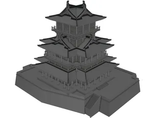 Chinese Castle 3D Model