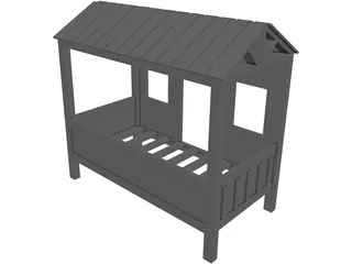 Cabin Bed 3D Model