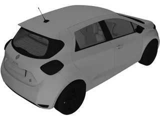 Renault Zoe (2012) 3D Model