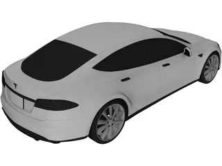 Tesla Model S (2016) 3D Model