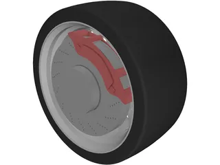 Racing Car Sports Wheel Rim 3D Model