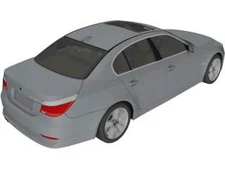 BMW 5-series E60 Sedan (2010) 3D Model