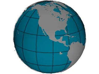 Globe 3D Model