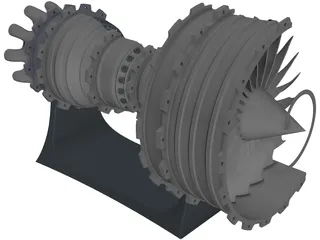 Jet Engine 3D Model