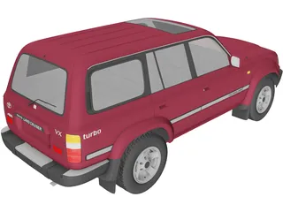 Toyota Land Cruiser J80 (1989) 3D Model