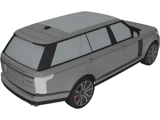 Range Rover SVA Dynamic LWB (2017) 3D Model