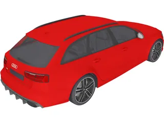 Audi RS6 Avant (2015) 3D Model