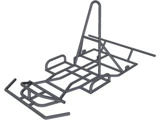 Go Kart Chassis 3D Model