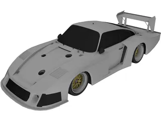 Porsche 935-78 Moby Dick 3D Model