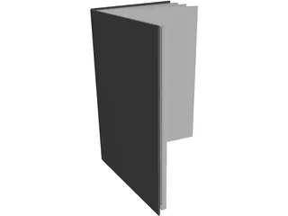 Open Thin Notebook 3D Model