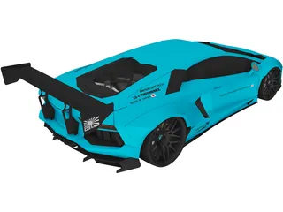 Lamborghini Aventador LB-Works 3D Model